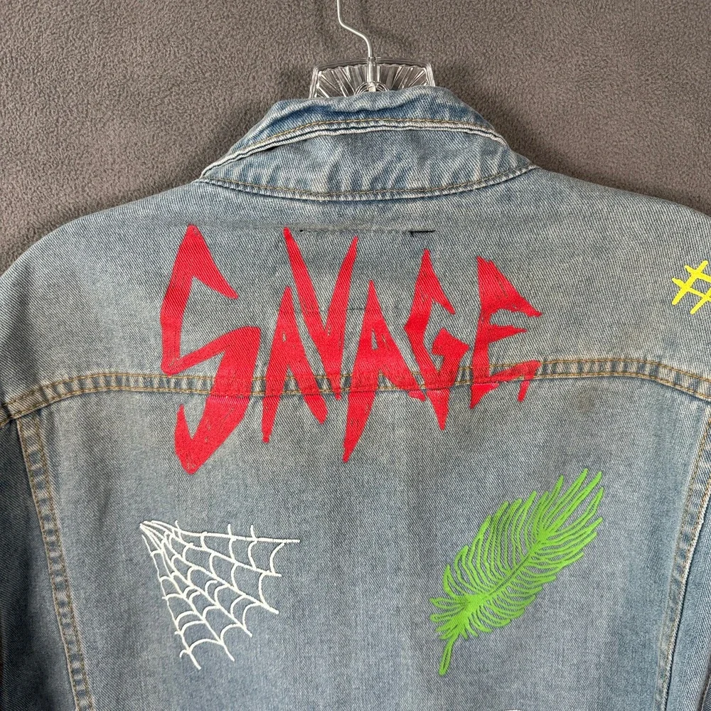 Brooklyn Cloth Mens Denim Jacket XL Blue Jean Trucker Savage - Picture 10 of 16